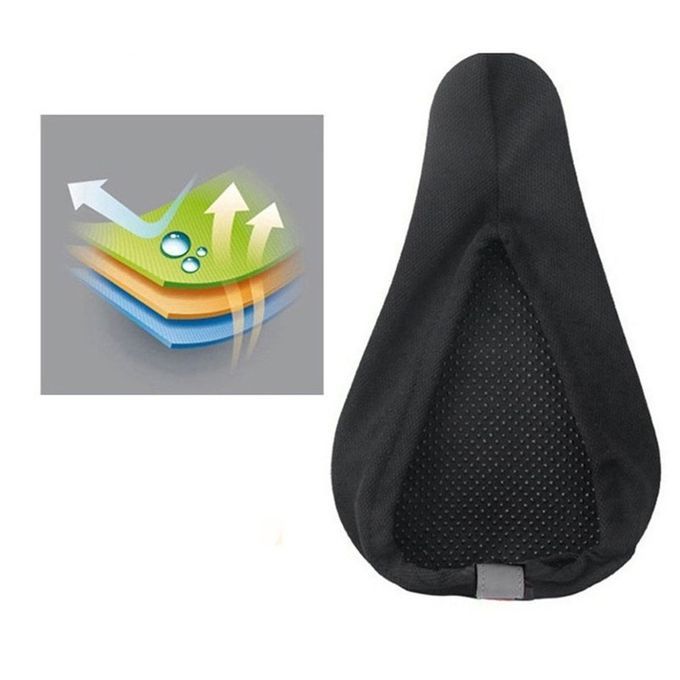Y Ling Bi Y Le Sili One Non-slip Saddle Seat  Over  Ushion Soft Pad-black