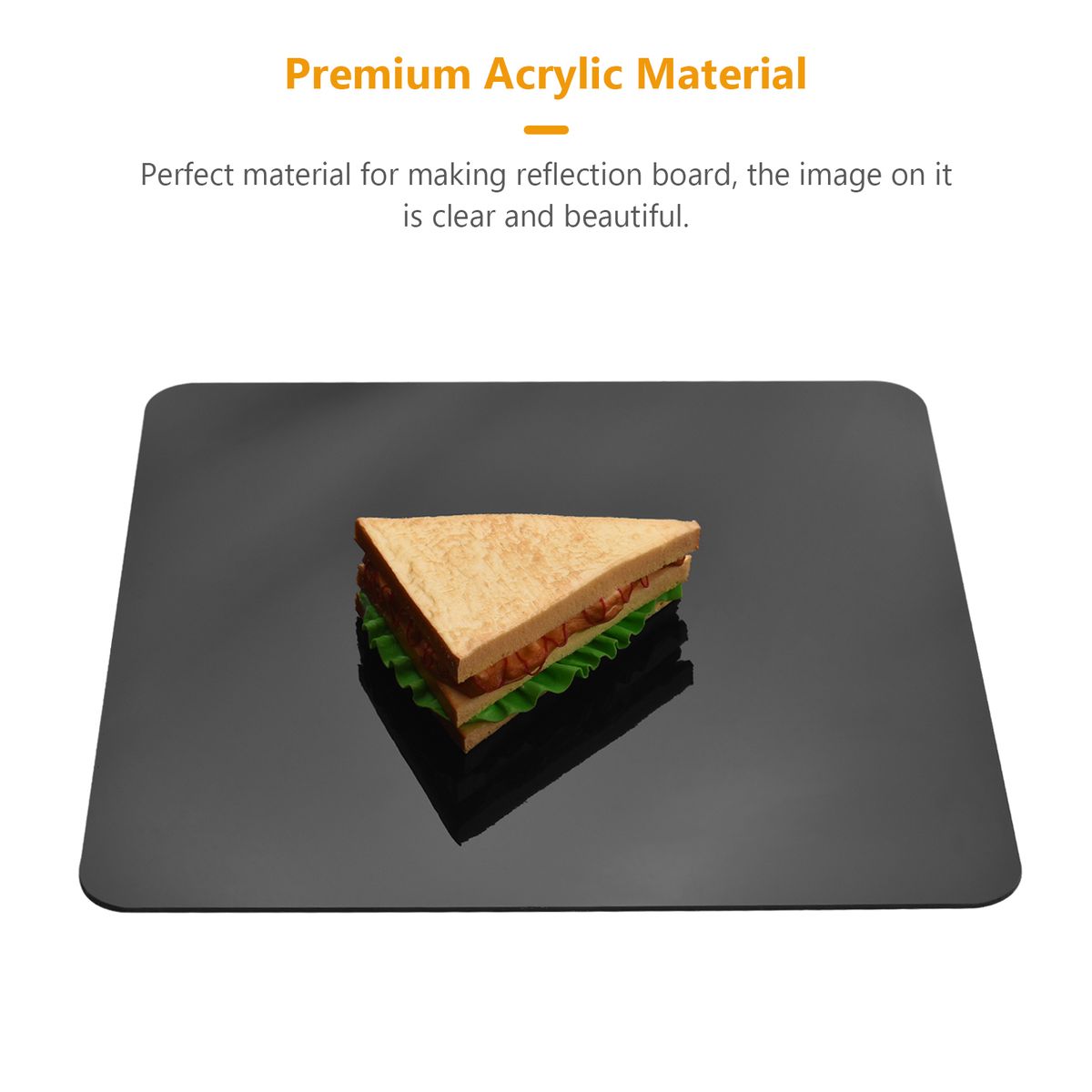 40X40cm Square Acrylic Sheet Reflection Board Photography