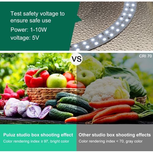 PULUZ 30cm Folding Ring Light Photo Studio Shooting Tent Box