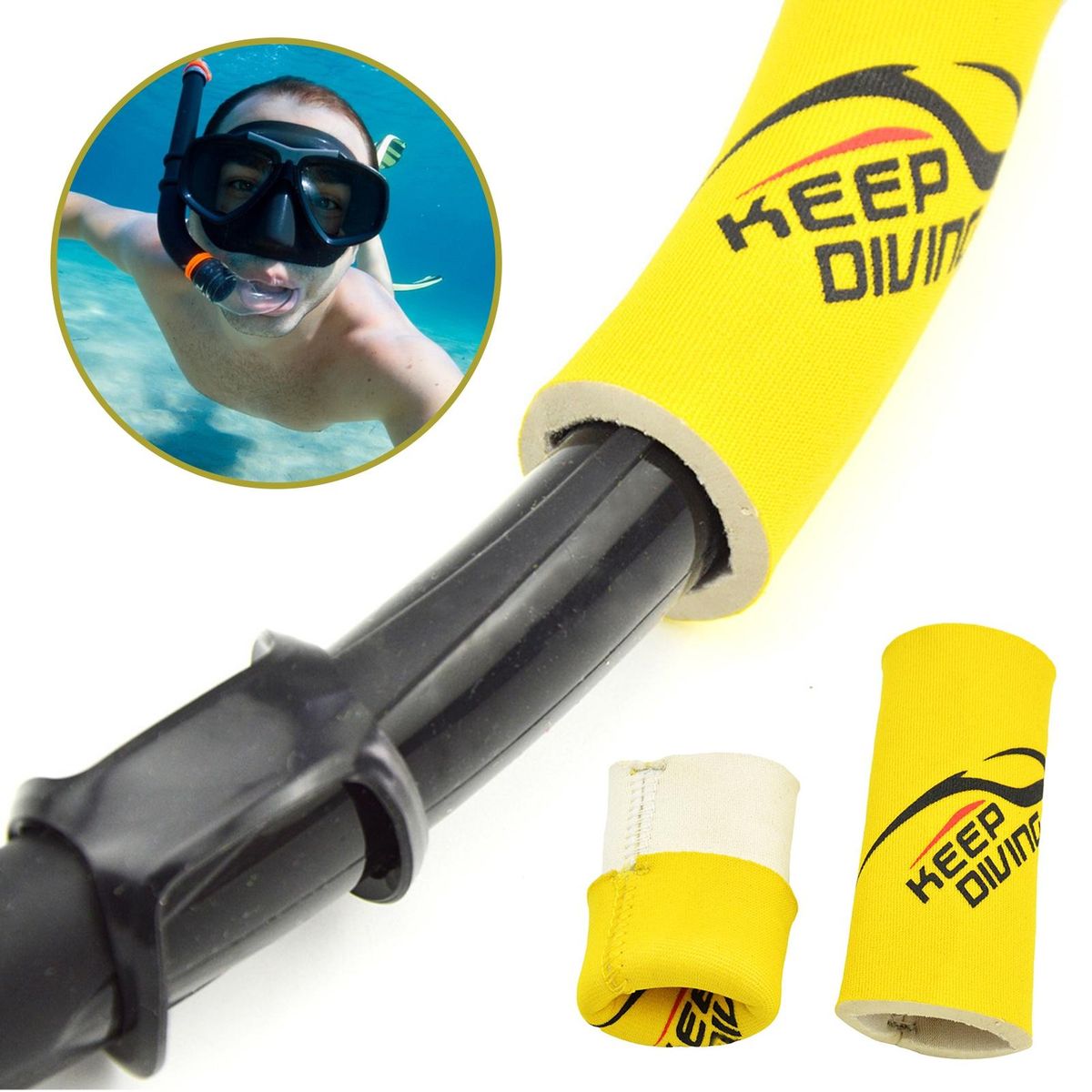 Floating Sleeve Free Snorkel Floating Sleeve Light Yellow