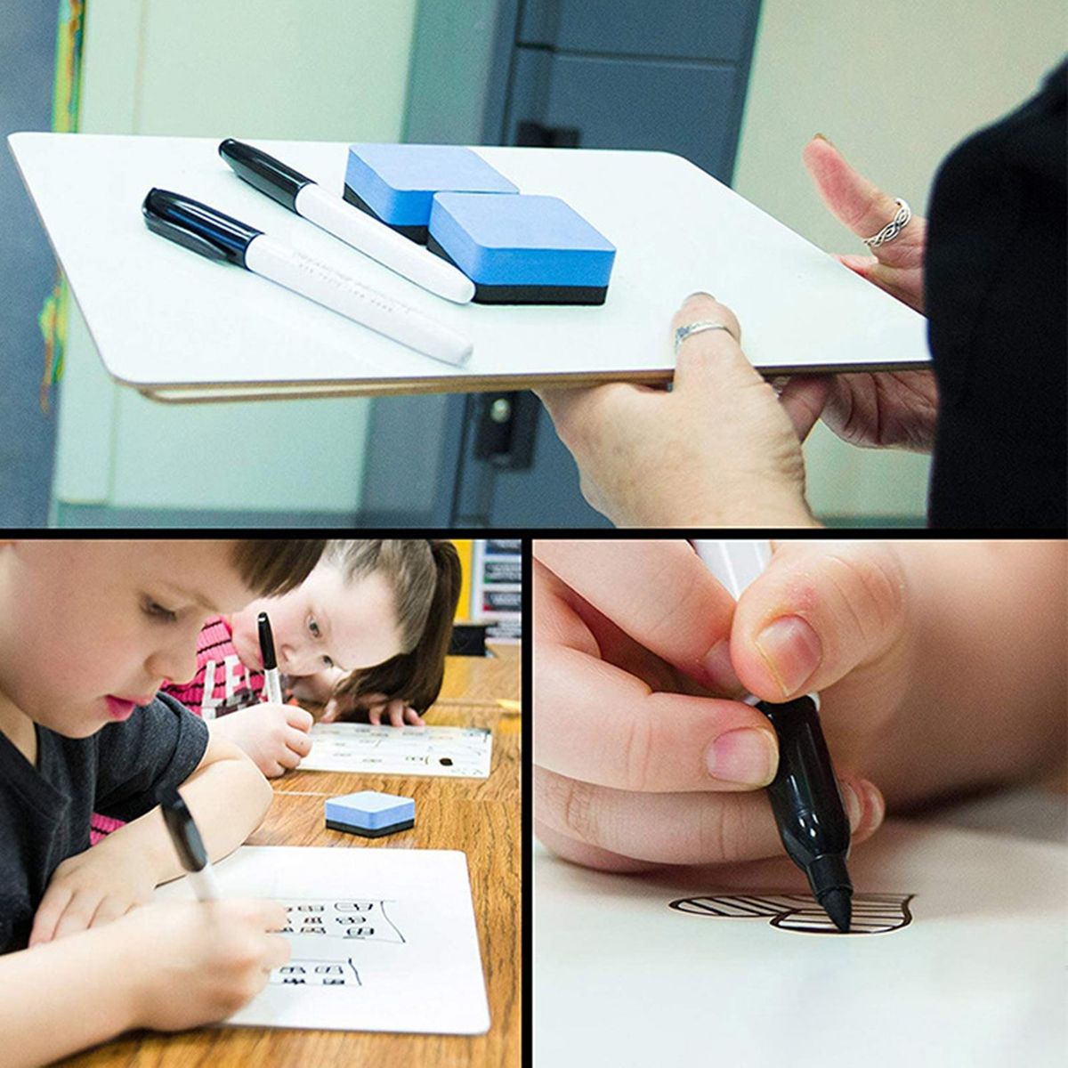 Versatile Whiteboard Versaboard Portable Reversible Mini for Messages White