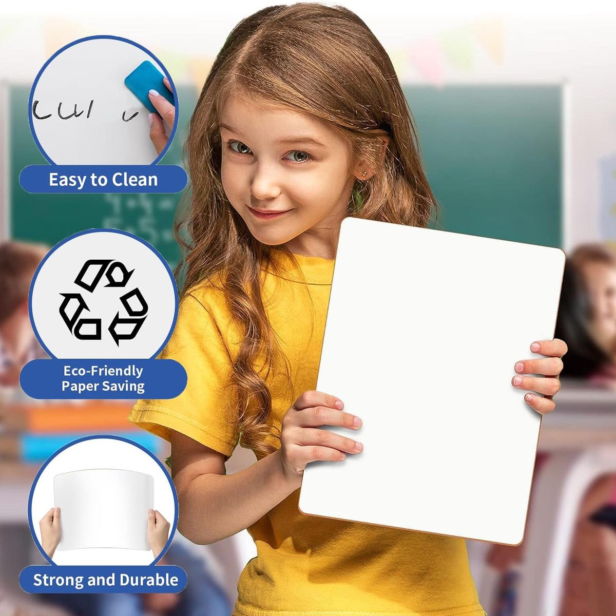 Versatile Whiteboard Versaboard Portable Reversible Mini for Messages White