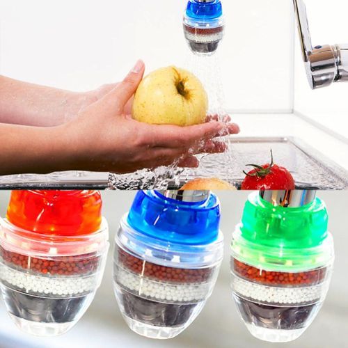 5 Layers Activated Carbon Water Purifier Kitchen Tap Filter Bathroom Faucet Filter Purification Tool For Home Use
