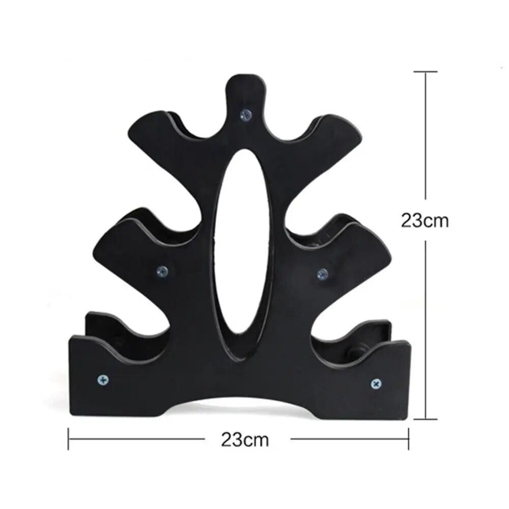 3-Tier Dumbbell Storage Rack Stand for Multilevel Hand Weight Tower Stand for Gym Organization