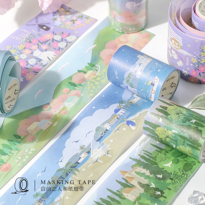 10pcs 1lot Decorative Adhesive Tapes Leisurely Rhyme