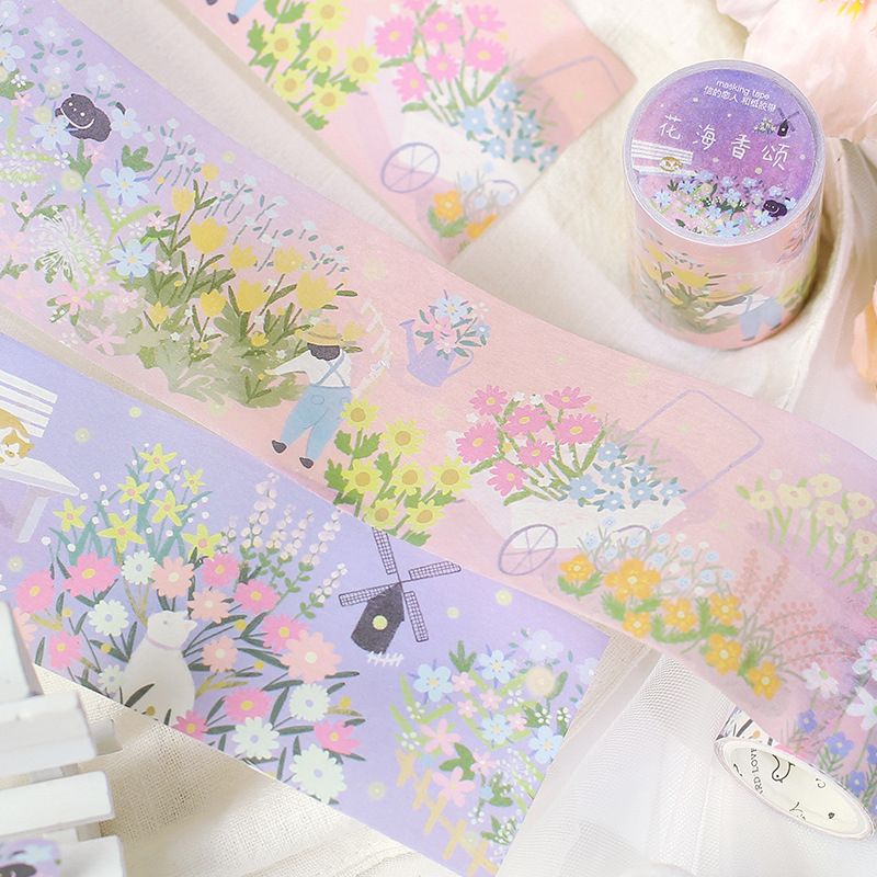 10pcs 1lot Decorative Adhesive Tapes Leisurely Rhyme