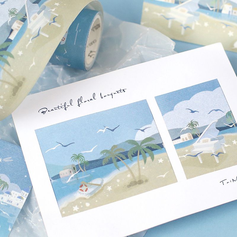 10pcs 1lot Decorative Adhesive Tapes Leisurely Rhyme