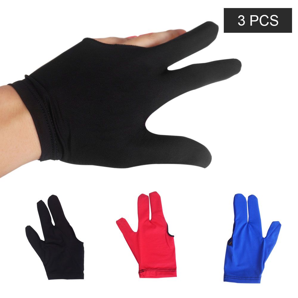3 Pcs High Quality Billiard Gloves Three Fingers Billiard