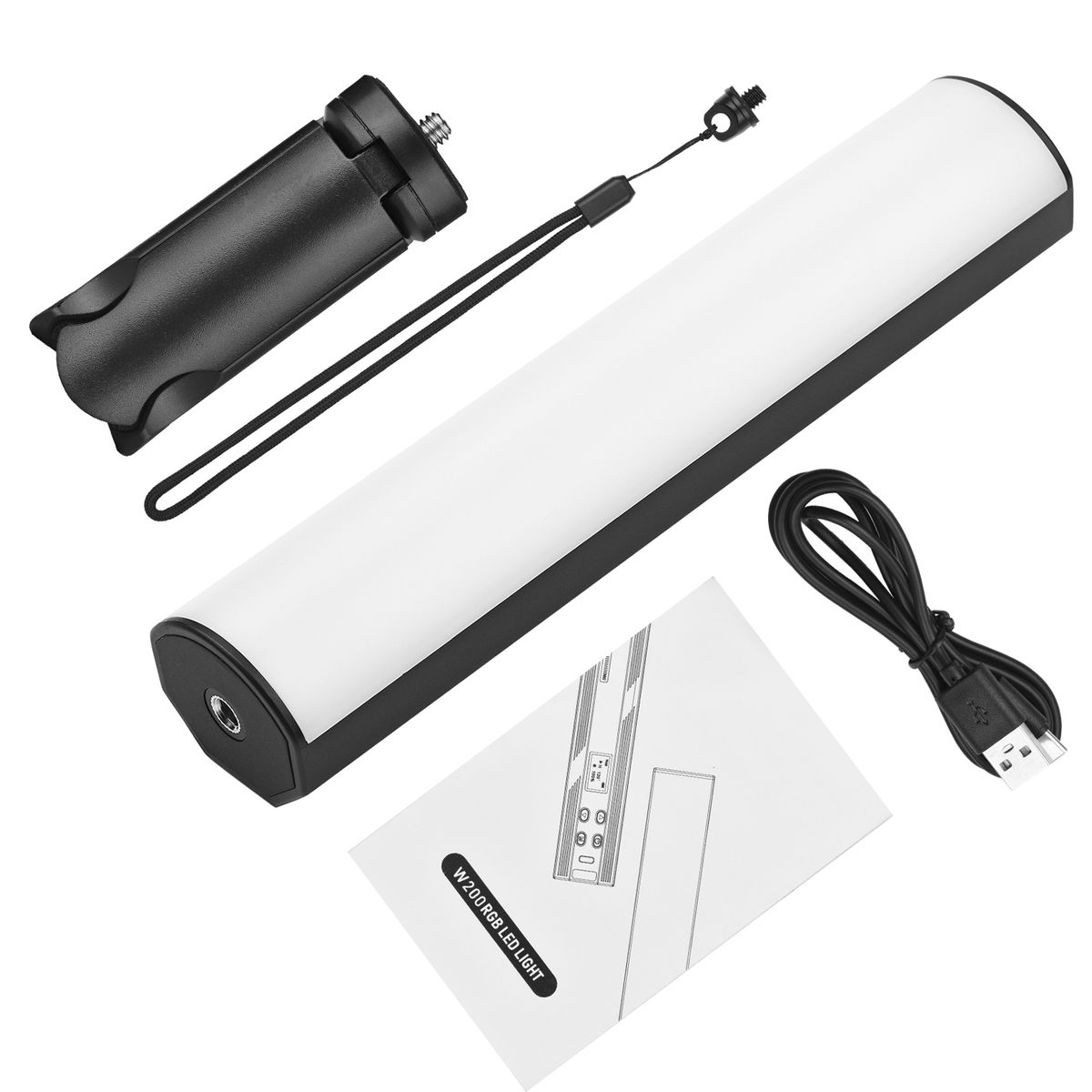 W200RGB Portable LED Video Light Rechargeable RGB
