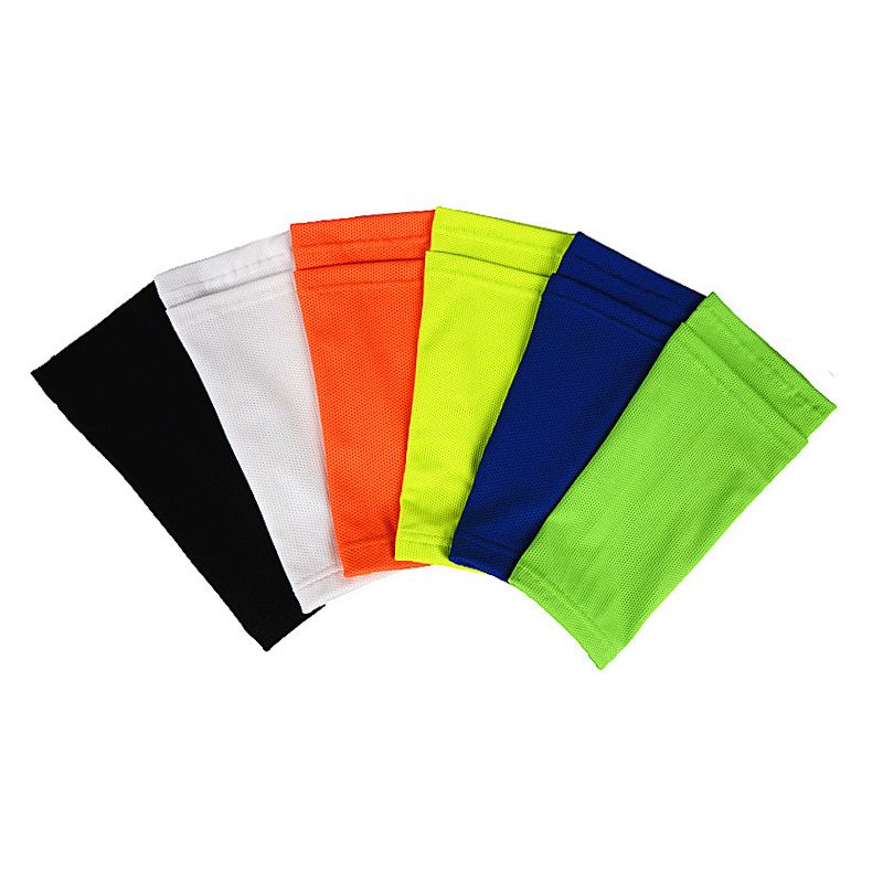 1 Pair Outdoor Sports Soccer Shin Guard Pad Sleeve Sock Leg Support Football Calf Sleeve-Black