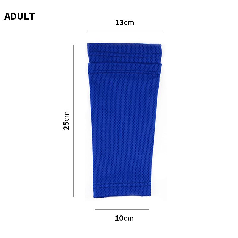 1 Pair Outdoor Sports Soccer Shin Guard Pad Sleeve Sock Leg Support Football Calf Sleeve-Black