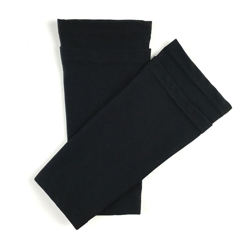 1 Pair Outdoor Sports Soccer Shin Guard Pad Sleeve Sock Leg Support Football Calf Sleeve-Black