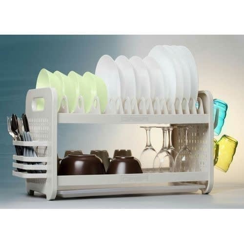 2-tier Ceramic Dish Drainer And Plate Rack