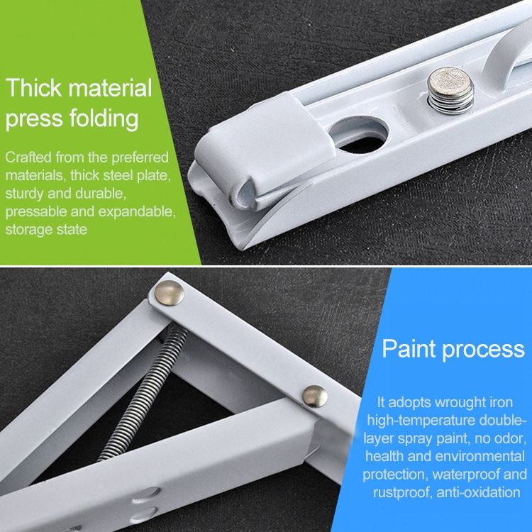 16 Inch Wall-mounted Foldable K-shaped Storage Shelf