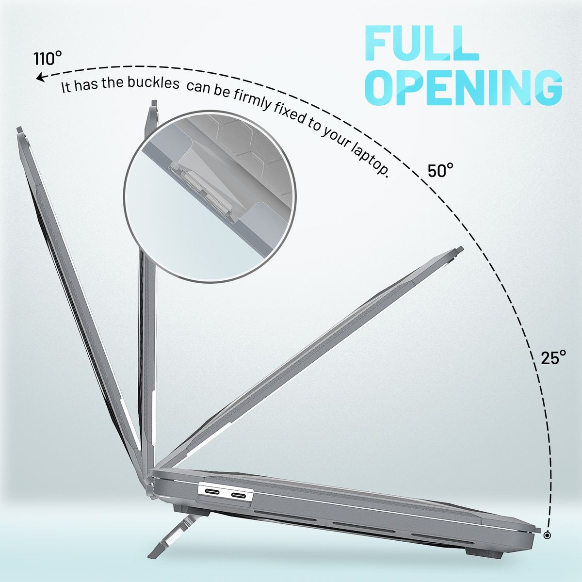PC + TPU Honeycomb Laptop Protective Case For Book Pro 13.3 Inch A2338 / A2289 / A2251 (2020)(Star Gray)