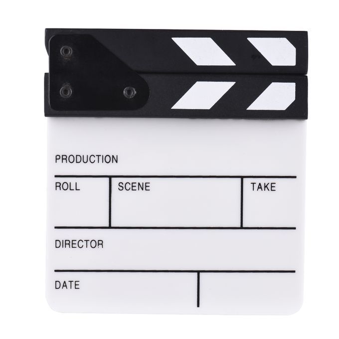 TV Film Movie Director Cut Action Scene Clapper Board Slate
