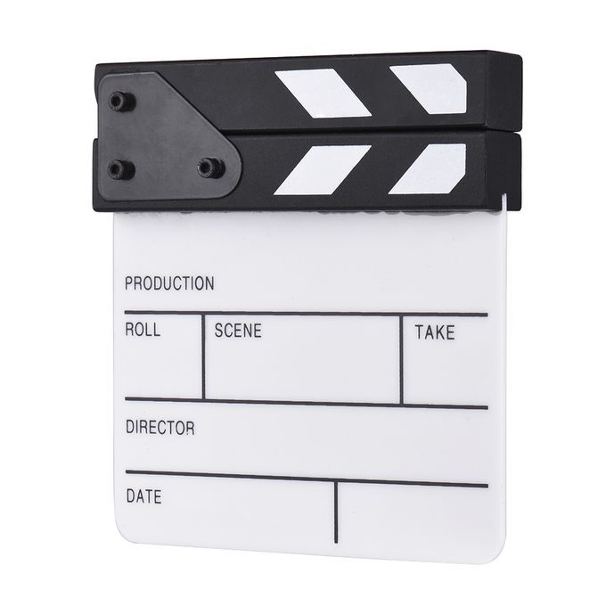 TV Film Movie Director Cut Action Scene Clapper Board Slate