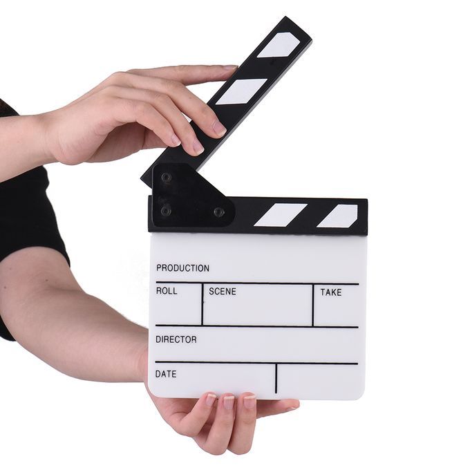 TV Film Movie Director Cut Action Scene Clapper Board Slate
