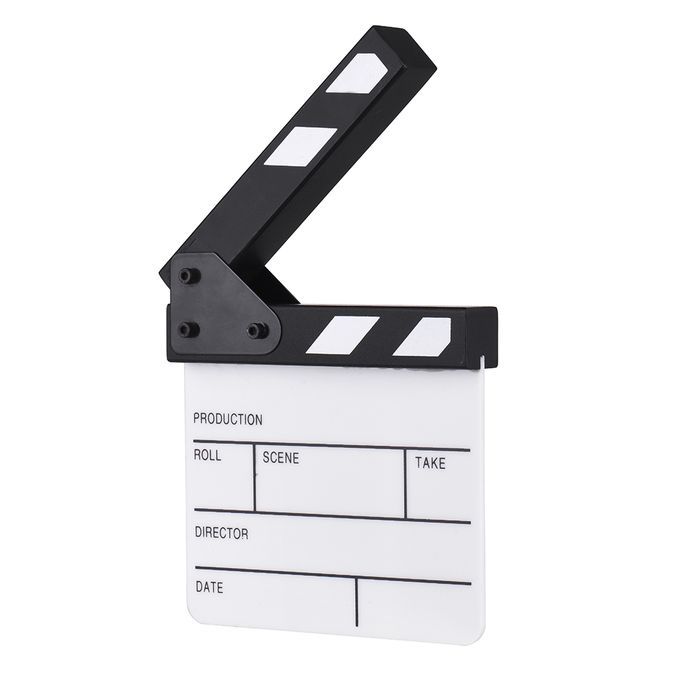 TV Film Movie Director Cut Action Scene Clapper Board Slate