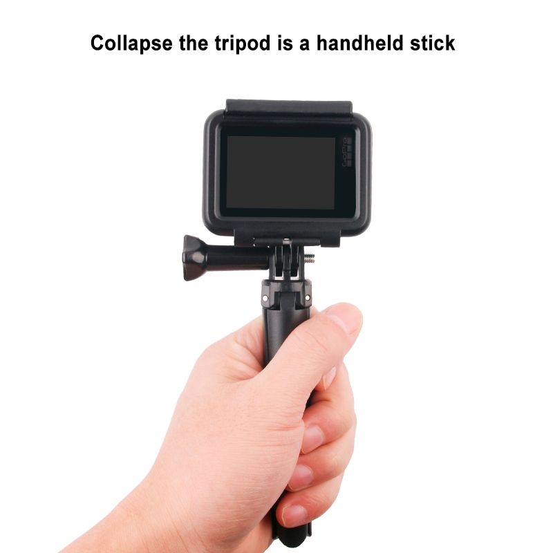 GP456 Tripod Bracket For GoPro/ Xiaoyi /SJ/ Mijia & Other Sport Cameras & 4-6.8 Inch Phones