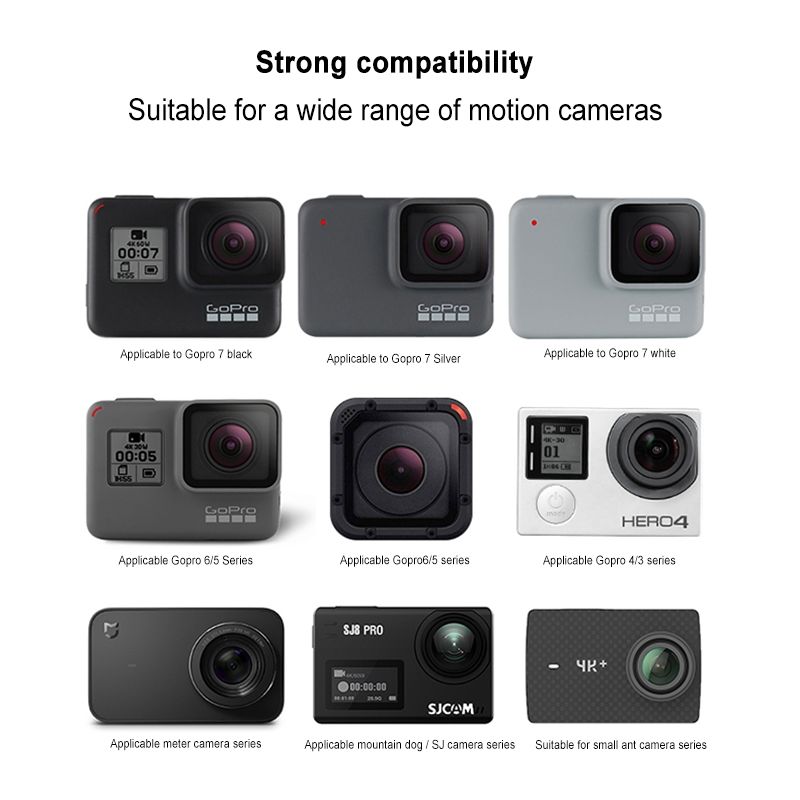 GP456 Tripod Bracket For GoPro/ Xiaoyi /SJ/ Mijia & Other Sport Cameras & 4-6.8 Inch Phones