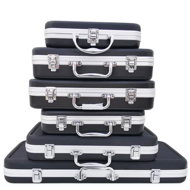 Portable Plastic Aluminum Alloy Toolbox Suitcase Impact