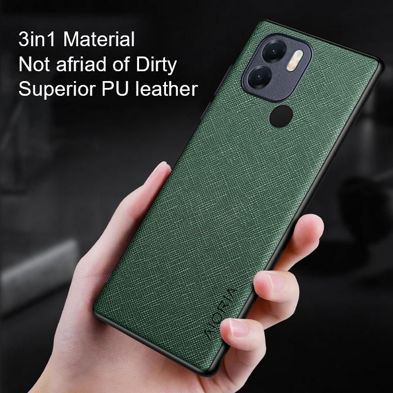 Case for Xiaomi Redmi A1 A2 plus Funda cross pattern leather cover luxury coque for Redmi A1 Plus case flip cover