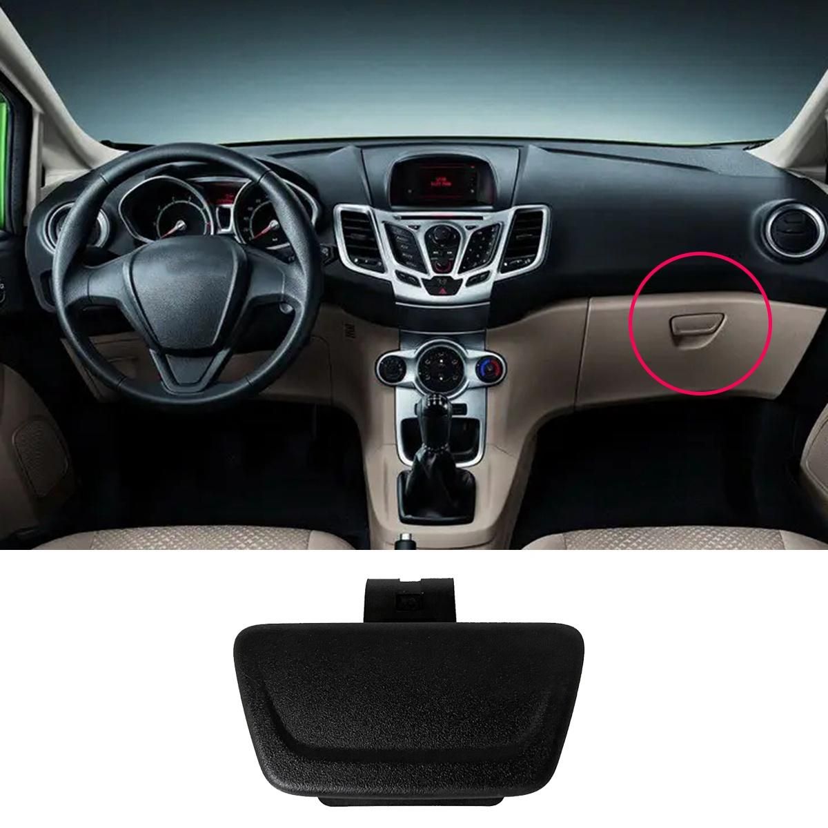 BE8Z-6306072-AB Car Glove Box Lid Latch Lock Handle for Fiesta 2009-2019 Beige Box Handle Cover BE8Z6306072AB