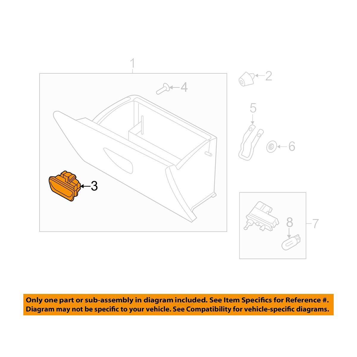 BE8Z-6306072-AB Car Glove Box Lid Latch Lock Handle for Fiesta 2009-2019 Beige Box Handle Cover BE8Z6306072AB