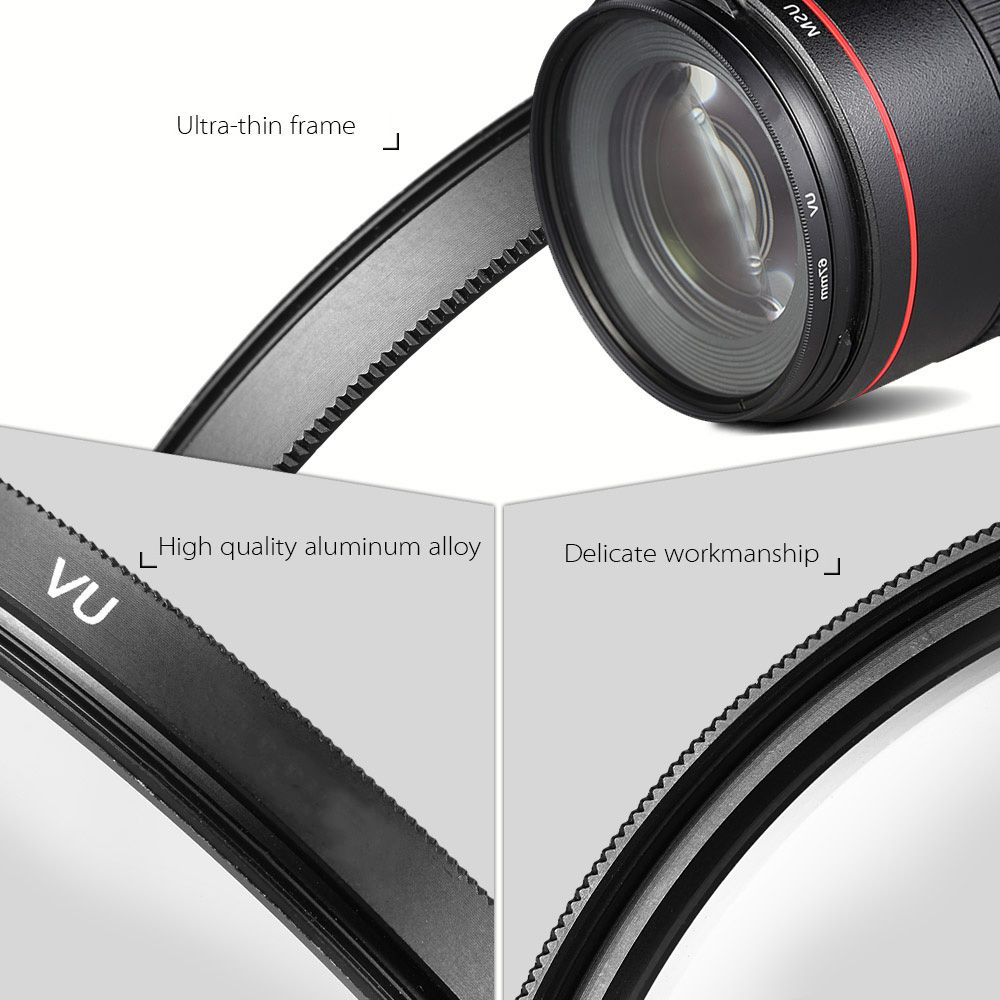 58mm Lens Filter Kit UV+CPL+FLD+ND(ND2 ND4 ND8) With Carry