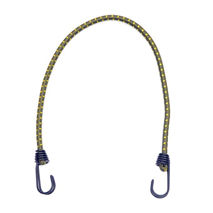 Rubber Elastic Bungee Cord Strap With Metal Hook For Luggage Yellow