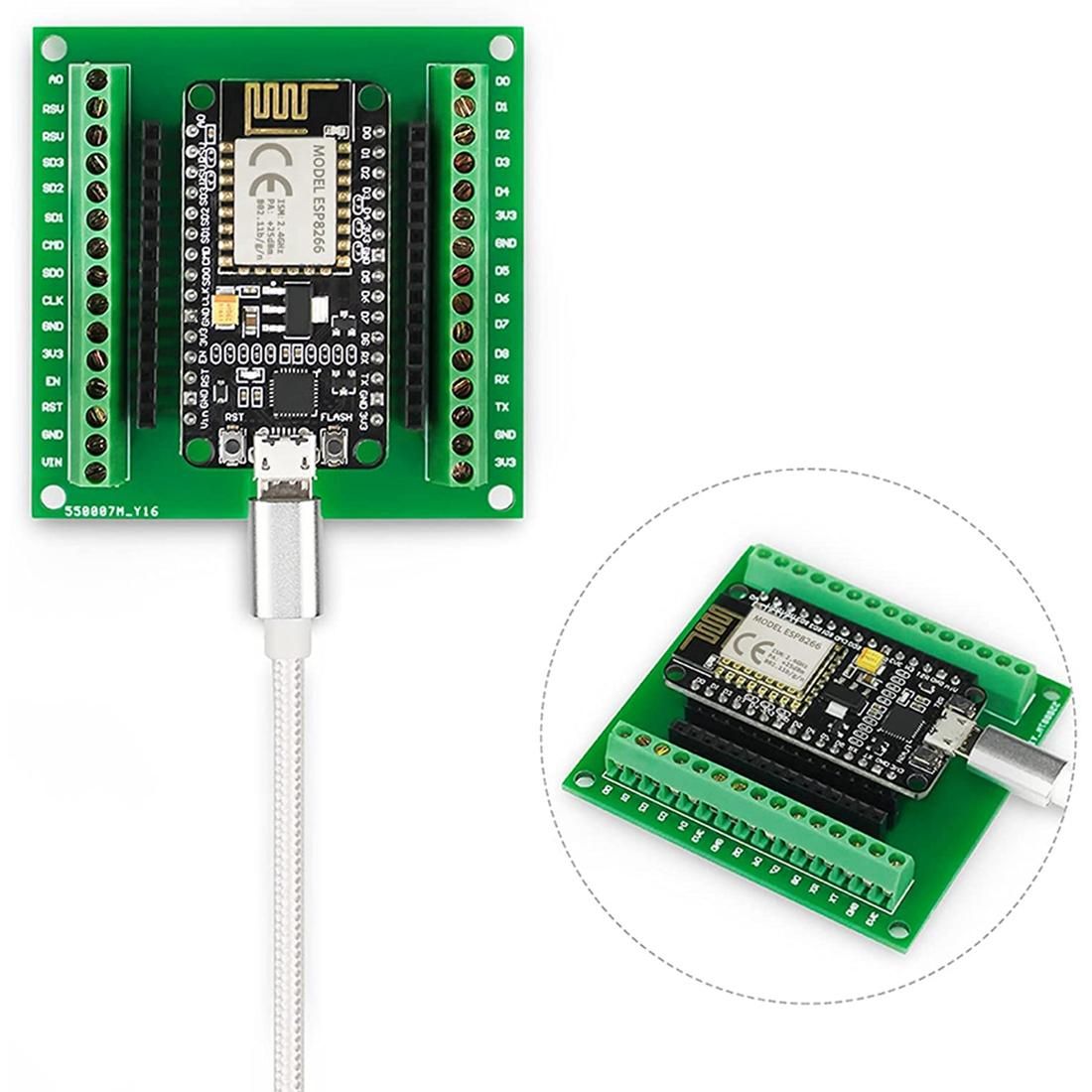2PCS ESP8266 Breakout Board GPIO 1 Into 2 for ESP8266