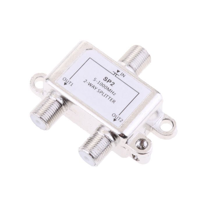 2 Way Splitter 51000MHz Signal CATV Splitter TV Antenna Coaxial HDTV