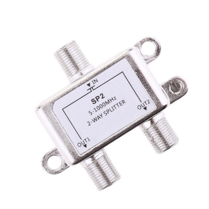 2 Way Splitter 51000MHz Signal CATV Splitter TV Antenna Coaxial HDTV