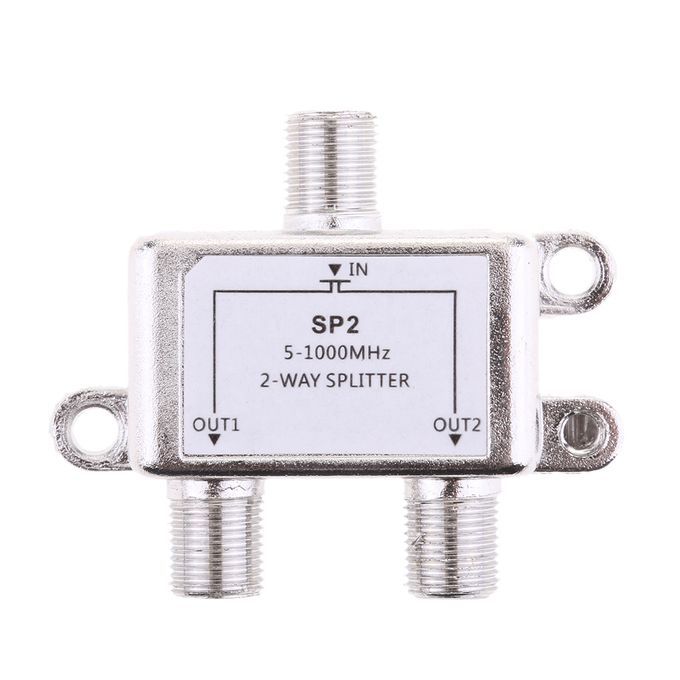 2 Way Splitter 51000MHz Signal CATV Splitter TV Antenna Coaxial HDTV