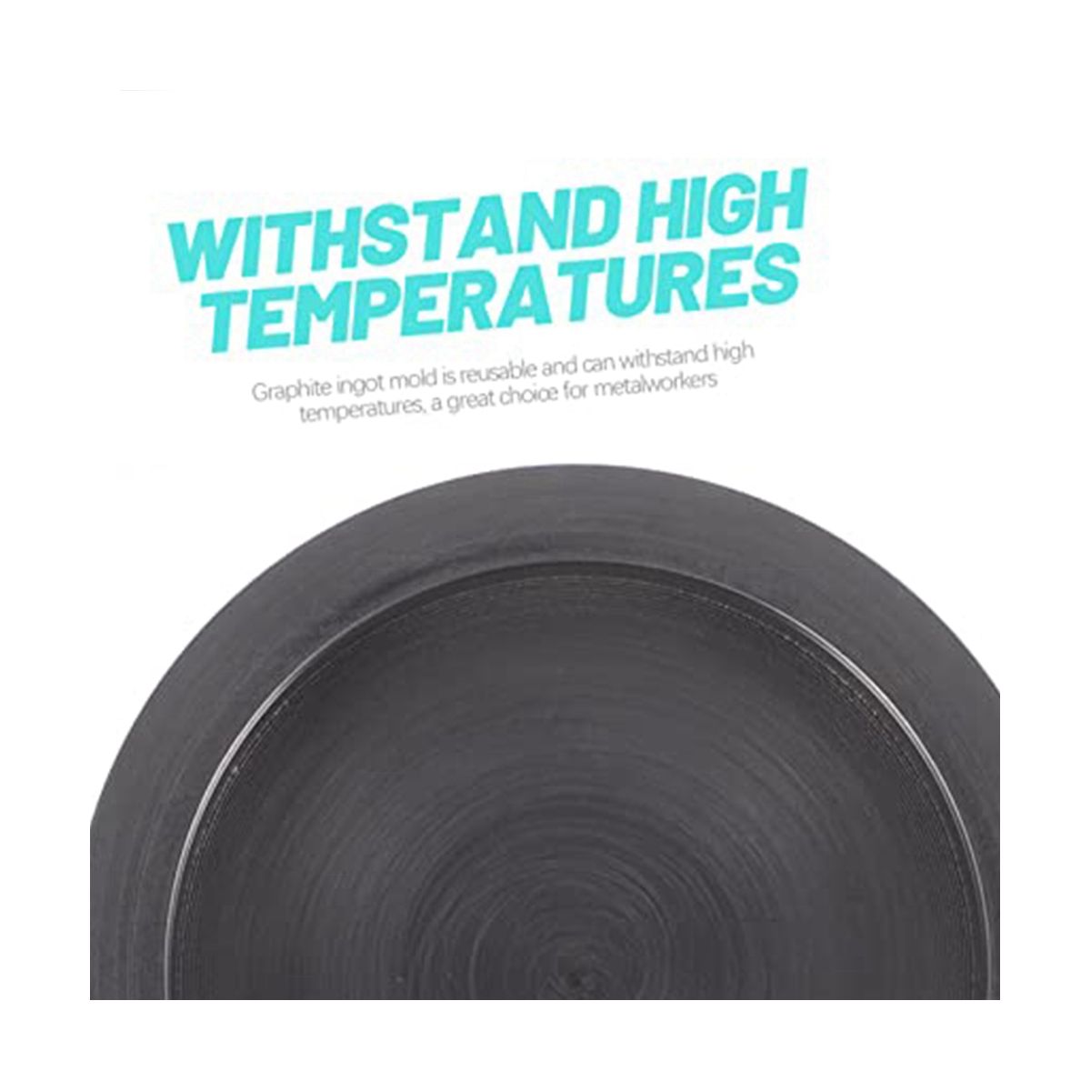 2Pcs Graphite Tank Circle Stencils Ingot Molds for