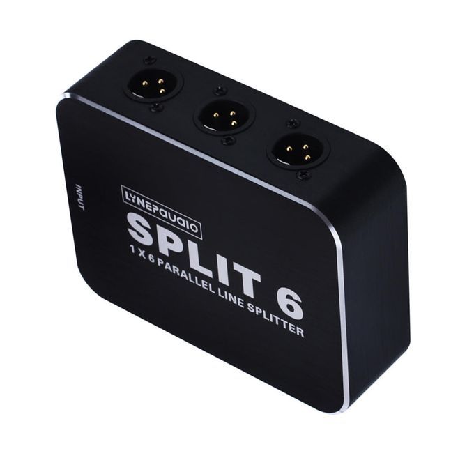 Audio Case 3-Pin XLR Mic Input Signal Splitter 6 Outputs XLR Cable