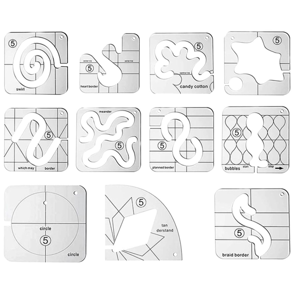 Domestic DIY Patchwork Clear Multifunctional Acrylic
