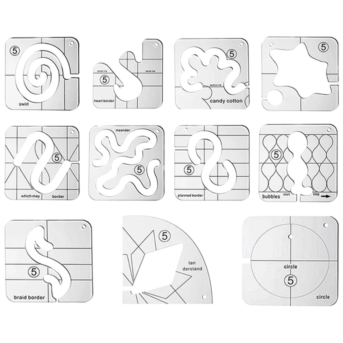 Domestic DIY Patchwork Clear Multifunctional Acrylic