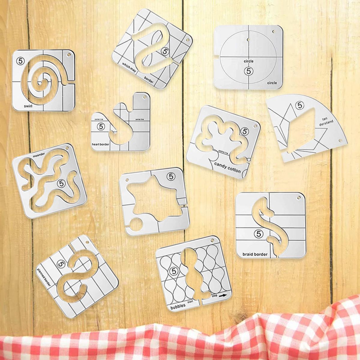 Domestic DIY Patchwork Clear Multifunctional Acrylic