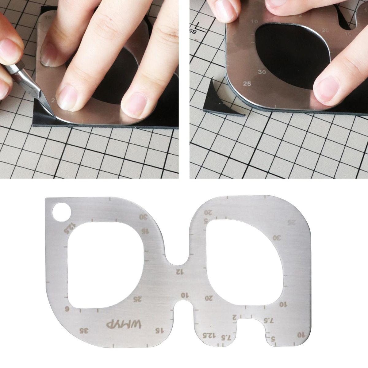 1x R Rule Gauge DIY Leather Measure Accs Proofing Layout