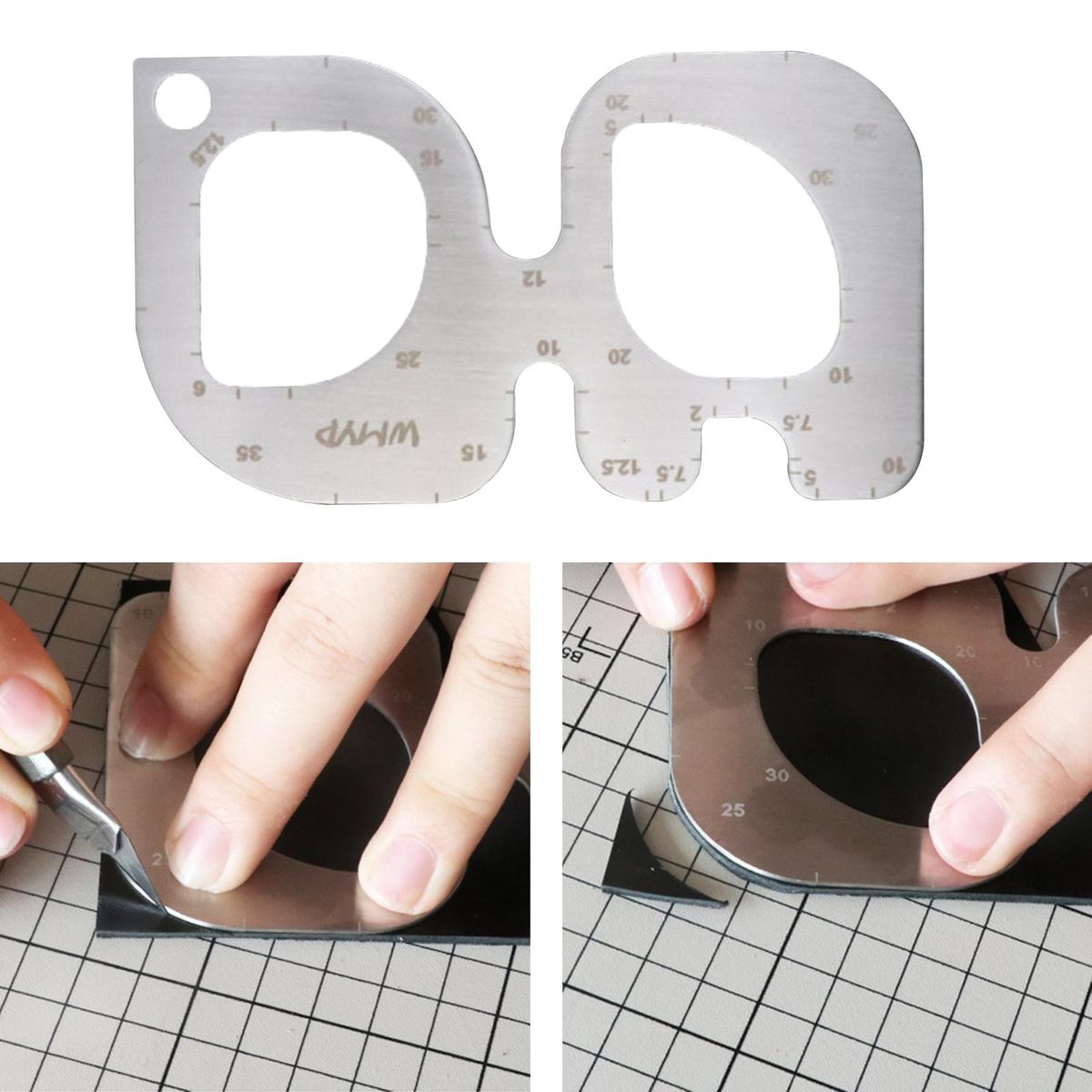 1x R Rule Gauge DIY Leather Measure Accs Proofing Layout