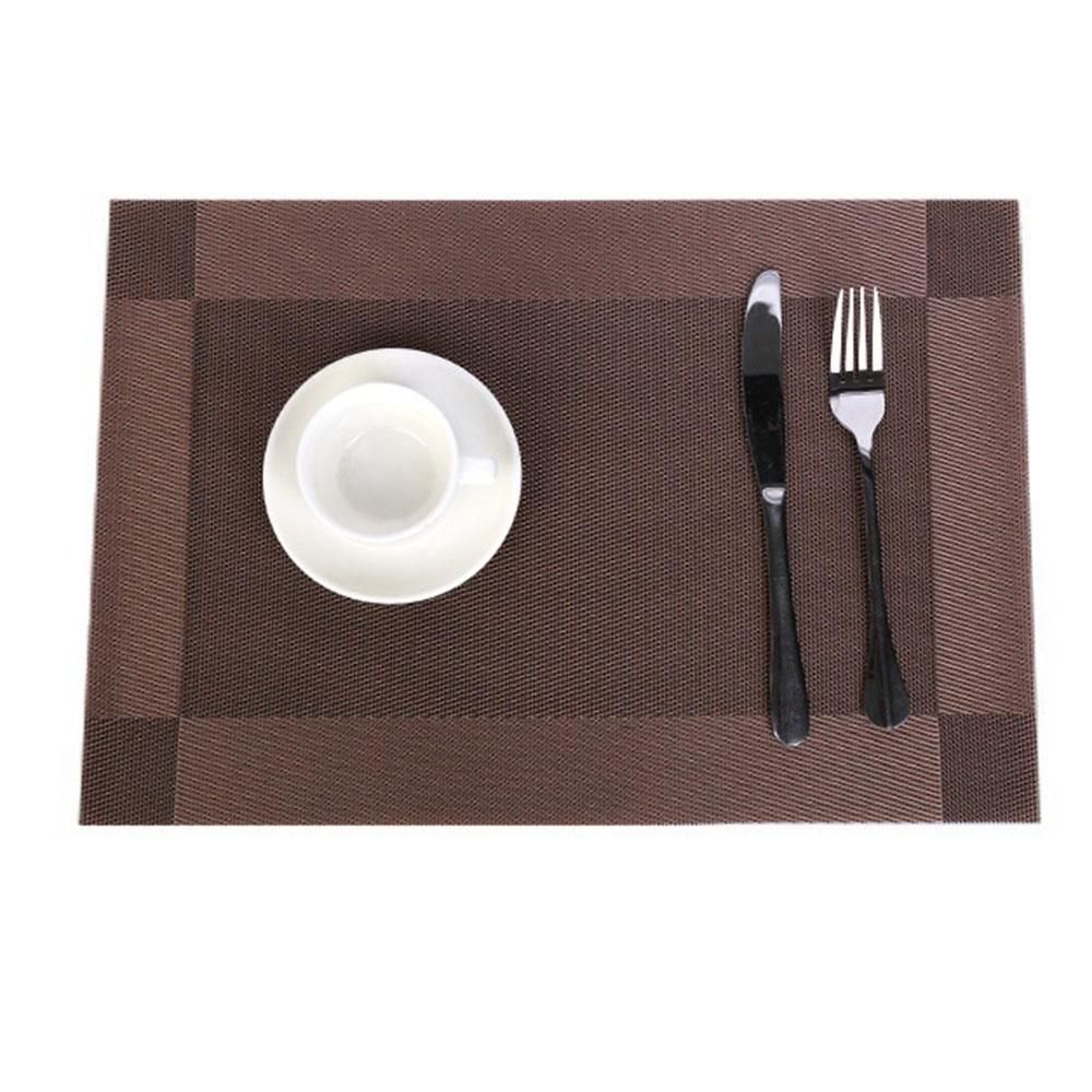8 Pcs Placemat PVC Dining Non-Slip Insulation Plate Pads Bowl Pad Coasters Tablecloth Pad Table Bowl Mats Home Decor