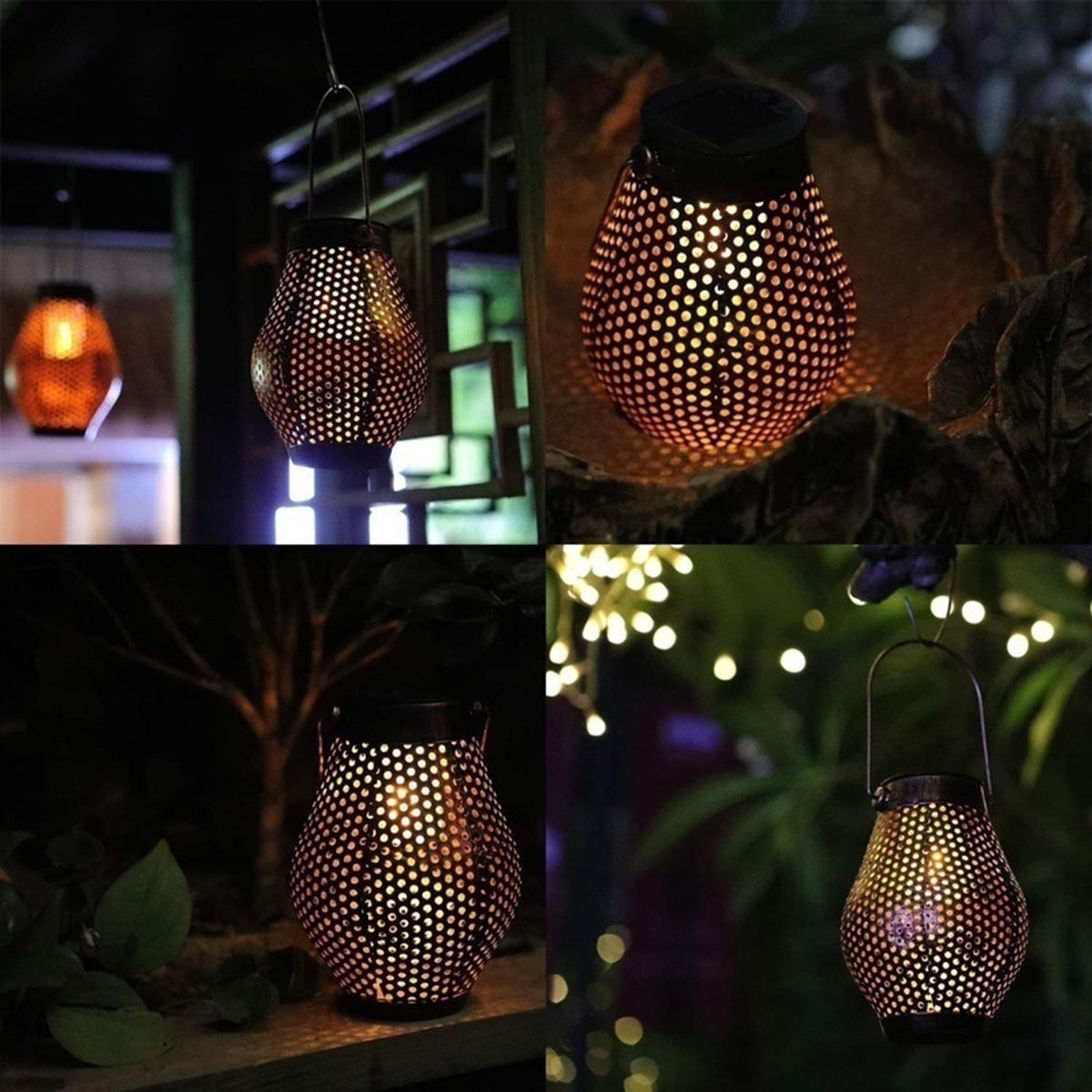 1PC / 2PCS Lantern Solar Garden Light Lawn Lamp Pathway Ener