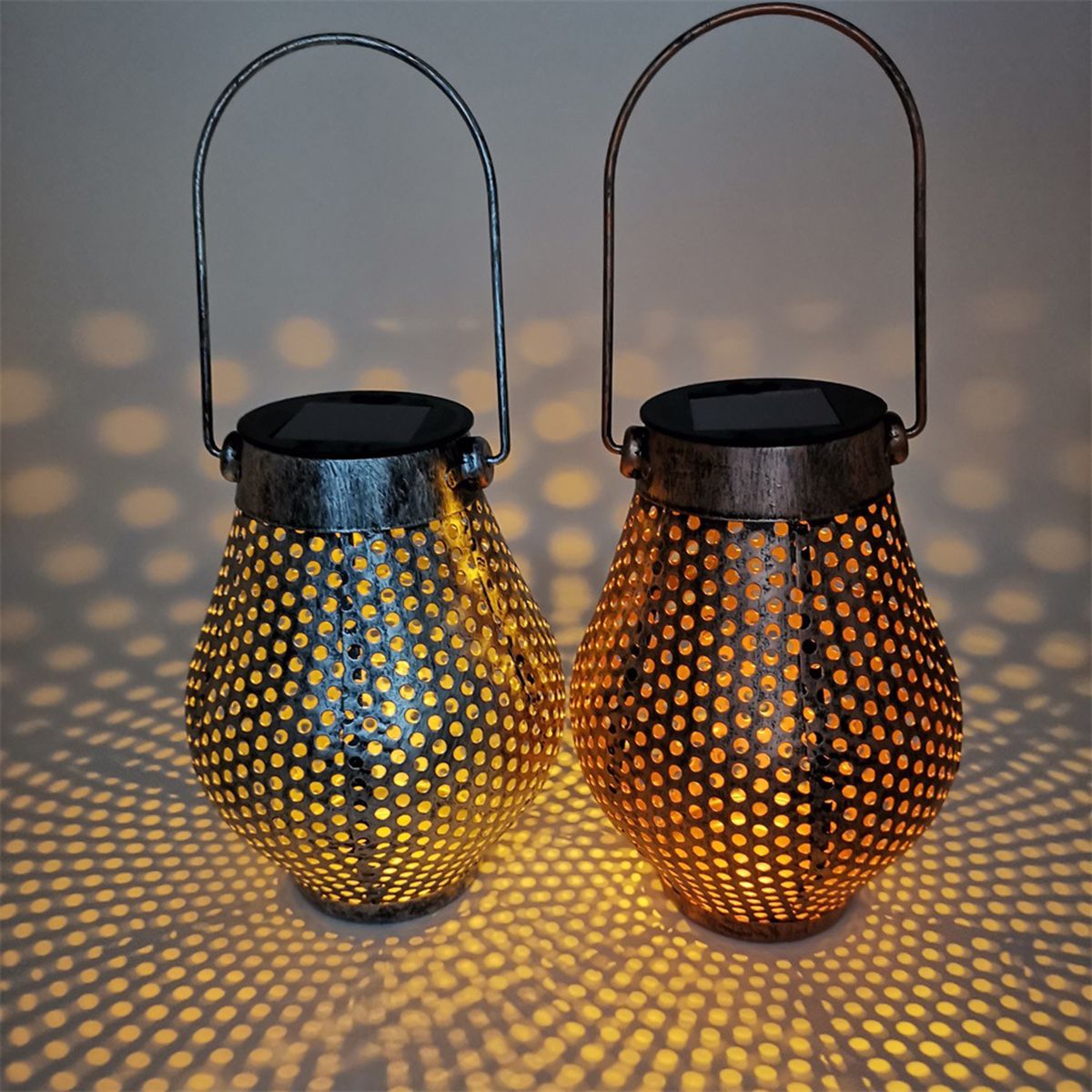 1PC / 2PCS Lantern Solar Garden Light Lawn Lamp Pathway Ener