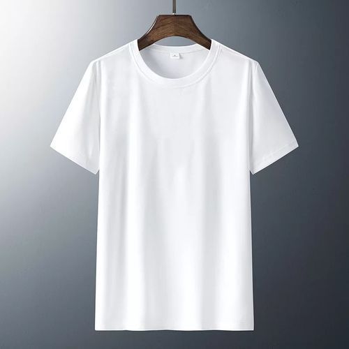 Men And Women Plain Round Neck Polo White