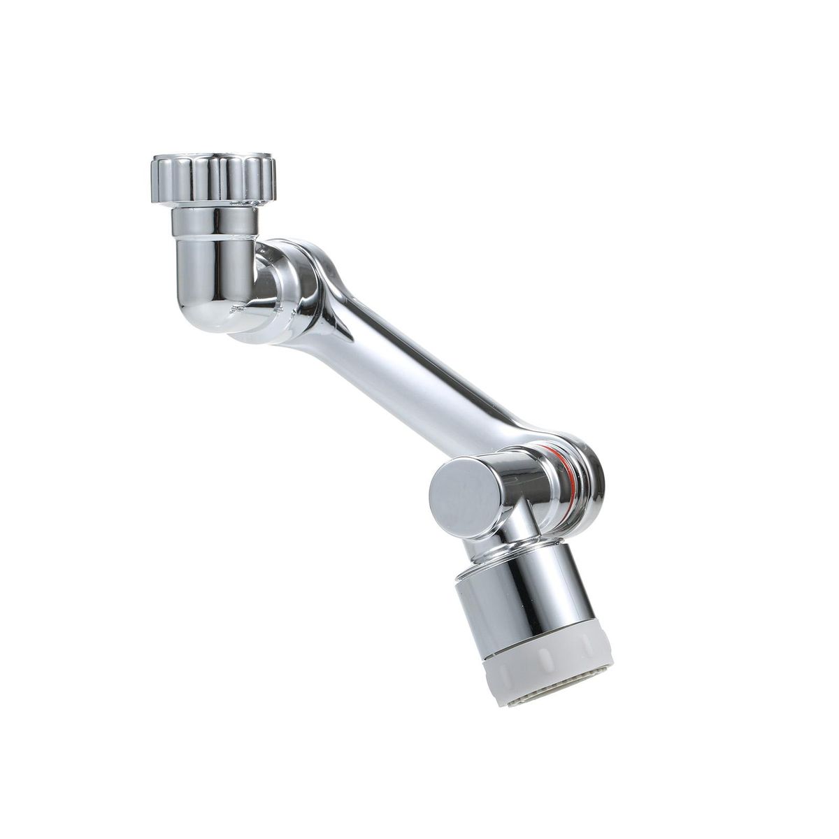 Robotic arm faucet 1080-degree robotic arm water nozzle bubbler universal extension water nozzle anti-splash wash artifact Double-mode water outlet--all copper manipulator arm plating color