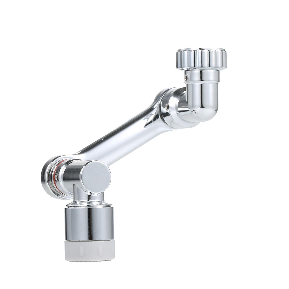 Robotic arm faucet 1080-degree robotic arm water nozzle bubbler universal extension water nozzle anti-splash wash artifact Double-mode water outlet--all copper manipulator arm plating color