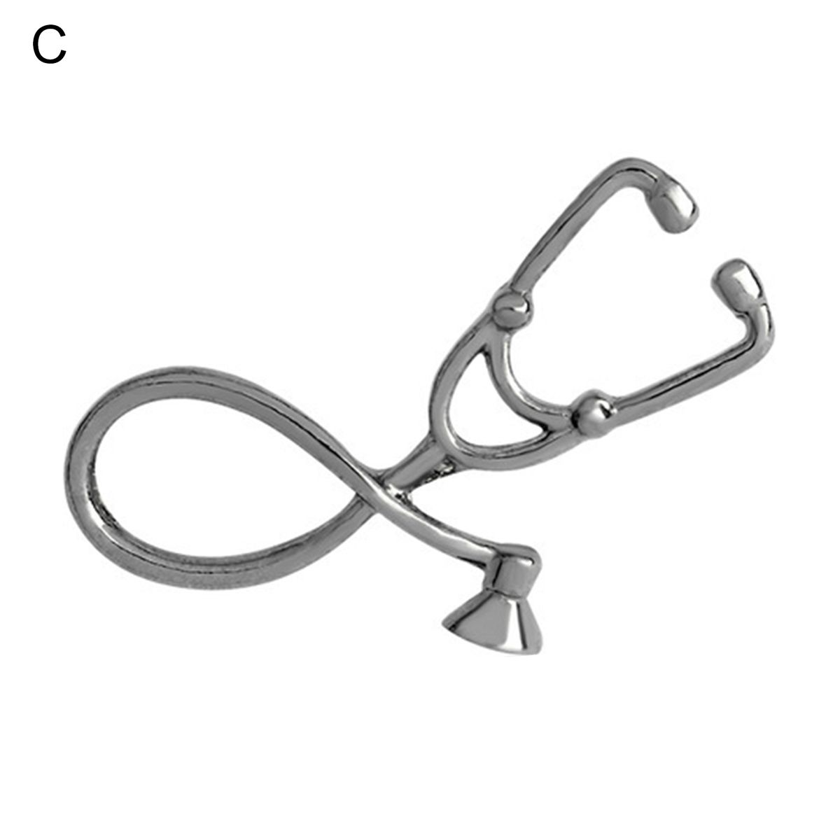Lapel Pin Cartoon Stethoscope Smooth Edge Lapel Pin C