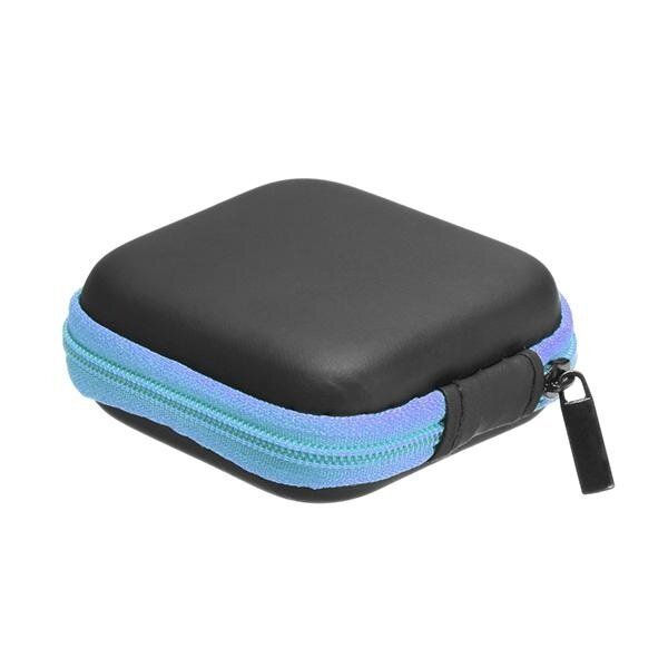 Fingertip Gyro Box Storage Package Mobile Phone Data Cable Charger Light Blue
